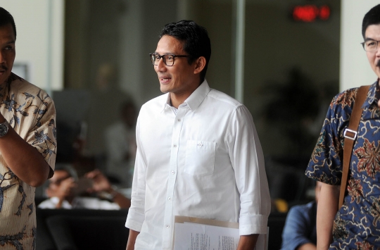 Santainya Sandiaga usai diperiksa KPK terkait dua kasus korupsi