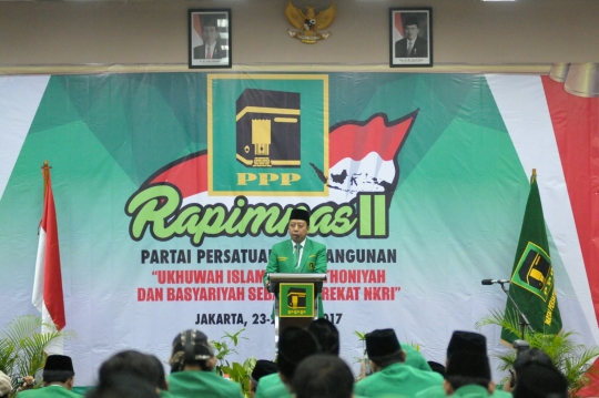 Pukul bedug, Romi buka Rapimnas II PPP versi muktamar Surabaya