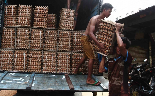 Jelang Ramadan, harga telur ayam melejit