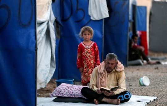 Potret pengungsi Irak lewati Ramadan dengan kesederhanaan
