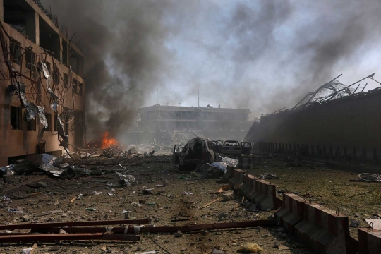 Bom berdaya ledak besar rusak Kedubes Jerman di Afghanistan