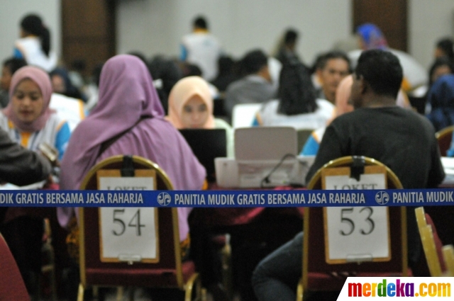 Foto : Ribuan warga serbu pendaftaran mudik gratis Jasa 