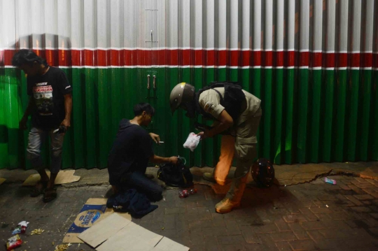 Aksi Tim Rajawali razia geng motor