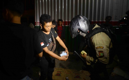 Aksi Tim Rajawali razia geng motor