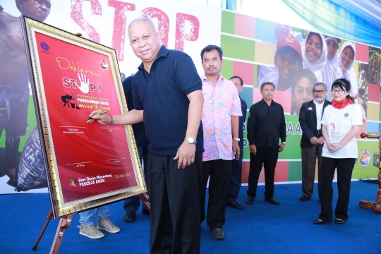 Peluncuran Kampanye Indonesia Bebas Pekerja Anak di Kemnaker