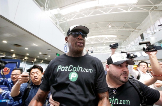 Mantan bintang NBA Dennis Rodman kembali kunjungi Korut