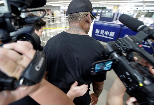 Mantan bintang NBA Dennis Rodman kembali kunjungi Korut