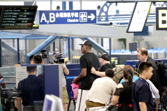 Mantan bintang NBA Dennis Rodman kembali kunjungi Korut