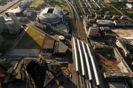 Pesona Kota Amsterdam dari udara