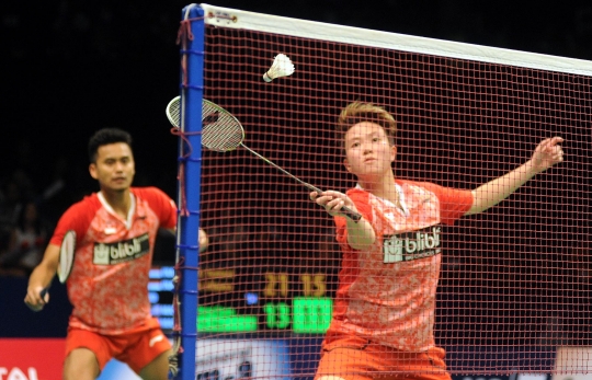 Wajah bahagia Tontowi/Liliyana melaju ke final Indonesia Open