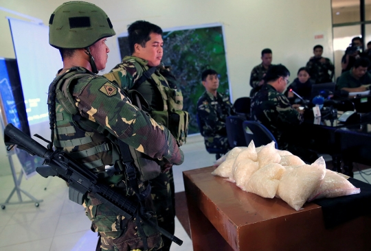 Militer Filipina temukan 11 kg sabu di markas Maute