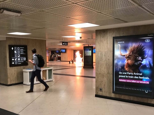 Pengamanan ketat usai ledakan bom di stasiun kereta Belgia