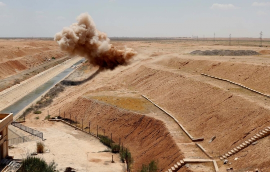 Angkernya ladang ranjau ISIS di Suriah