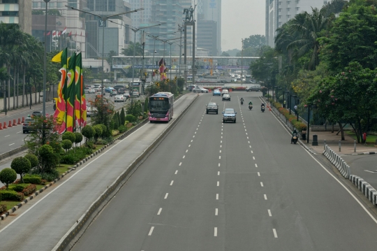 Hari pertama cuti bersama, Jakarta lengang ditinggal mudik