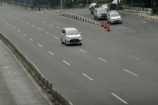 Hari pertama cuti bersama, Jakarta lengang ditinggal mudik