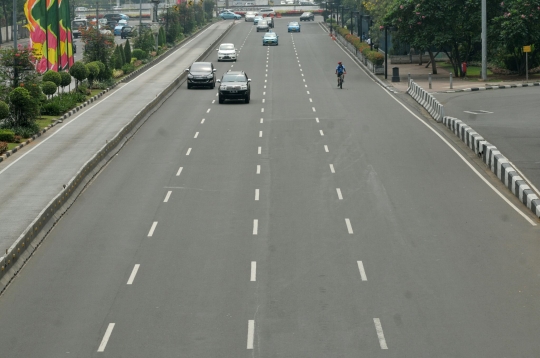 Hari pertama cuti bersama, Jakarta lengang ditinggal mudik