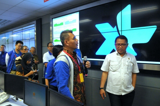 Menkominfo pantau trafik XL jelang Lebaran