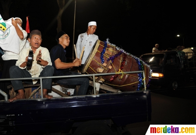 Foto : Semarak malam takbiran keliling kawasan Istana 