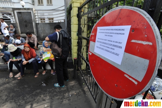 Foto Warga kecewa Kebun  Raya  Bogor  ditutup gara gara 