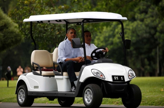 Akrabnya Jokowi sopiri Obama keliling Istana dan Kebun Raya Bogor