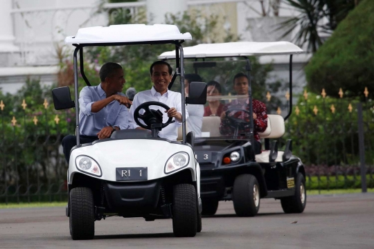 Akrabnya Jokowi sopiri Obama keliling Istana dan Kebun Raya Bogor