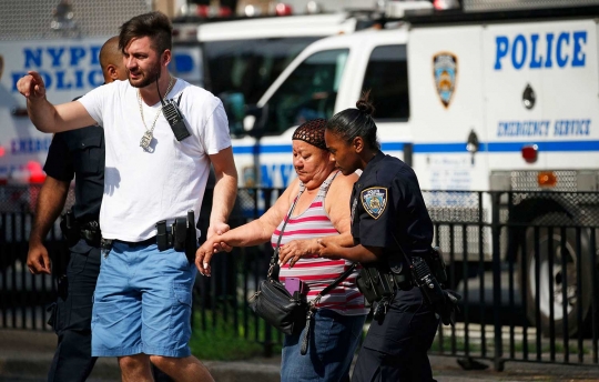 Suasana mencekam usai penembakan di rumah sakit New York