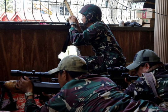 Aksi senyap sniper Filipina bidik militan Maute di Marawi