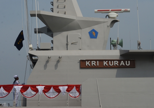 Kasal sambut kedatangan KRI Kurau 856