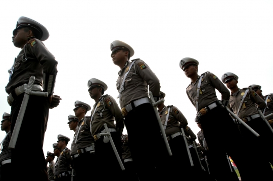 Geladi bersih perayaan HUT ke-71 Polri