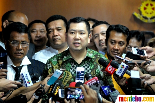 Foto : Ekspresi HT usai delapan jam diperiksa Bareskrim 