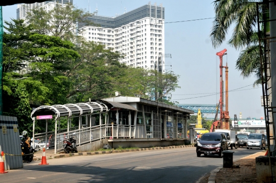 Imbas proyek underpass Kartini, halte bus Transjakarta dipindahkan