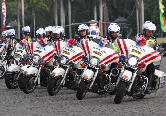 Berbagai atraksi semarakkan HUT ke-71 Bhayangkara di Monas