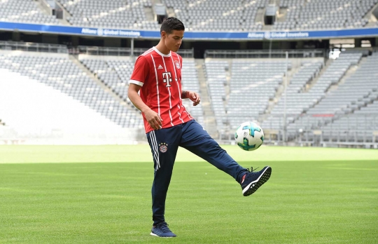 Resmi berseragam Bayern Munich, James Rodriguez langsung beraksi