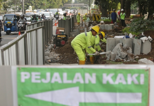 Pemprov DKI permak jalur pedestrian di kawasan Istiqlal