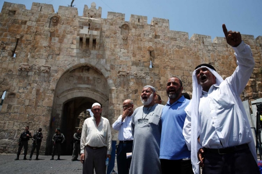 Warga Palestina kecam Israel pasang detektor di Masjid Al-Aqsa