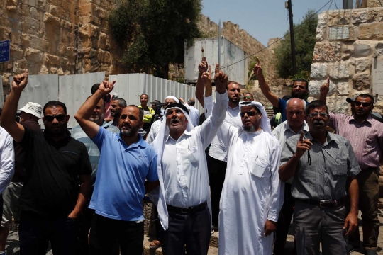 Warga Palestina kecam Israel pasang detektor di Masjid Al-Aqsa