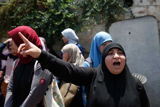 Warga Palestina kecam Israel pasang detektor di Masjid Al-Aqsa