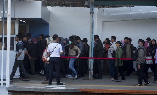 Penampakan underpass baru di Stasiun Tebet