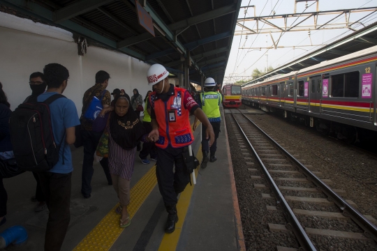 Penampakan underpass baru di Stasiun Tebet