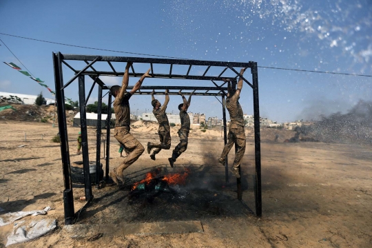 Kegigihan pemuda Palestina ikut latihan militer bersama Hamas