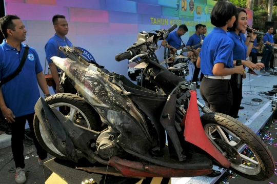 Acara Tahun Keselamatan 2017-2018, sejumlah motor ringkek dipamerkan