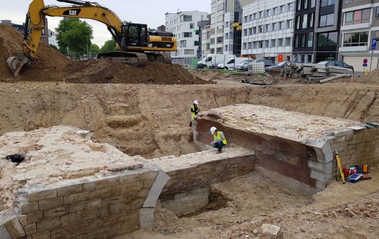 Benteng dari abad ke-16 muncul di Belgia