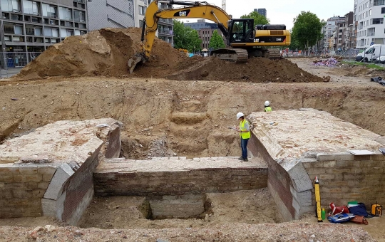 Benteng dari abad ke-16 muncul di Belgia