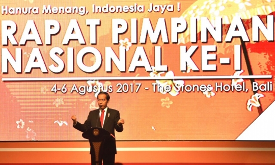 Presiden Jokowi hadiri Rapimnas Hanura di Bali
