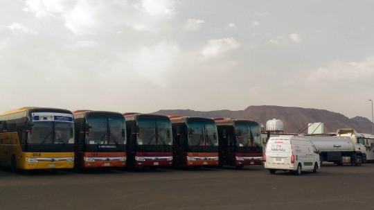 Mengintip kenyamanan bus jemaah haji Indonesia