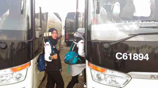 Mengintip kenyamanan bus jemaah haji Indonesia