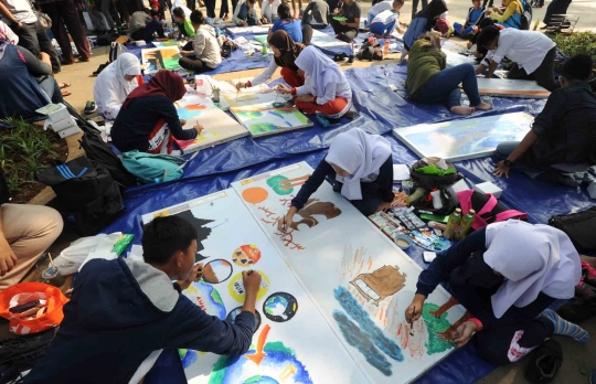 Ratusan siswa kampanyekan Bogor Bebas Sampah 2020