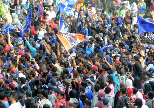 The Jakmania dan Bobotoh deklarasikan perdamaian di Bogor