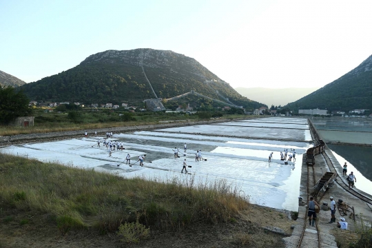 Mengunjungi 'surga' garam di Ston Saltworks