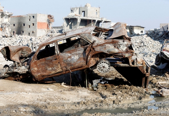 Kehancuran Kota Awamiya usai pasukan Arab Saudi menyerbu kaum Syiah